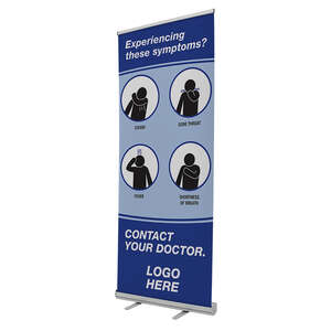 Custom Promotional 31.5" Economy Retractor Symptoms Kit No Curl Hybrid Media