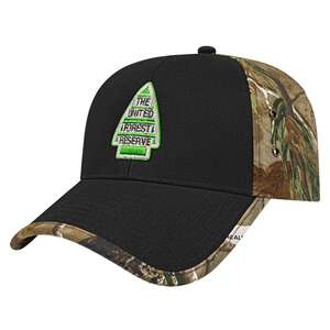 Hats and Other Headwear - Solid Front Camo Back Cap - Structured