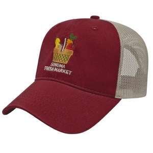 Apparel - Washed Chino Twill & Ultra Soft Mesh Cap - Unstructured