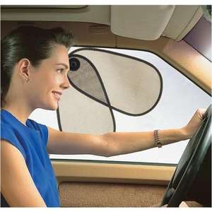 Windshield Sun Shades - Fan Shaped Pivoting Car Sun Shade - Side Window