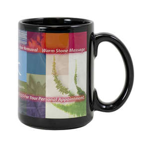 Drinkware - 15 oz Black Full Color Sublimation Mug