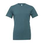 Bella + Canvas Unisex Jersey Short-Sleeve Heather T-Shirt Teal, Heather Deep