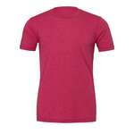 Bella + Canvas Unisex Jersey Short-Sleeve Heather T-Shirt Raspberry, Heathered