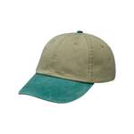 Optimum Pigment-Dyed Dad Hat Khaki/Blue, Aqua