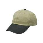 Optimum Pigment-Dyed Dad Hat Khaki/Black