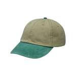 Optimum Pigment-Dyed Dad Hat Khaki/Green, Forest