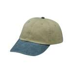 Optimum Pigment-Dyed Dad Hat Khaki/Blue, Midnight