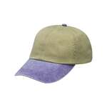 Optimum Pigment-Dyed Dad Hat Khaki/Purple