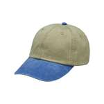 Optimum Pigment-Dyed Dad Hat Khaki/Blue, Royal