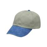 Optimum Pigment-Dyed Dad Hat Stone/Blue, Royal