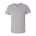 Bella + Canvas Unisex Triblend Short-Sleeve V-Neck T-Shirt Gray, Athletic Triblend
