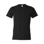 Bella + Canvas Unisex Triblend Short-Sleeve V-Neck T-Shirt Black, Solid Blend