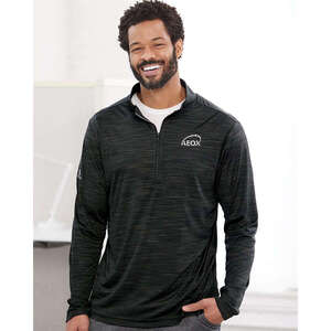 Pullovers - Adidas Lightweight Melange Quarter-Zip Pullover