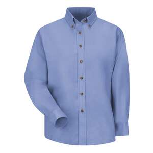 Dress Shirts - Red Kap Womens Long Sleeve Poplin Dress Shirt