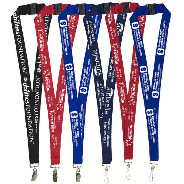 Custom 1” Silkscreen Lanyard with FREE Breakaway Safety Release | Deluxe.com