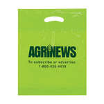 12" x 16" x 3" Oxo Reusable Fold-Over Reinforced Die Cut Bag Green, Lime