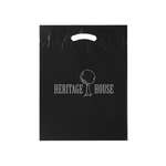 12" x 16" x 3" Oxo Reusable Fold-Over Reinforced Die Cut Bag Black
