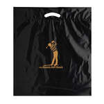 Black 20" x 22" x 4" Reinforced Die Cut Bag Black