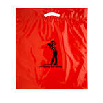 Red 20" x 22" x 4" Reinforced Die Cut Bag Red