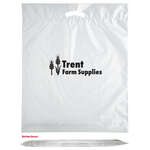 18" x 22" x 3" Oxo Reusable Fold-Over Reinforced Die Cut Bag Clear, Frosted