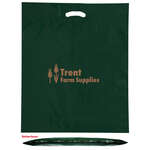 18" x 22" x 3" Oxo Reusable Fold-Over Reinforced Die Cut Bag Green, Hunter