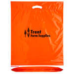 18" x 22" x 3" Oxo Reusable Fold-Over Reinforced Die Cut Bag Orange