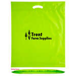 18" x 22" x 3" Oxo Reusable Fold-Over Reinforced Die Cut Bag Green, Lime