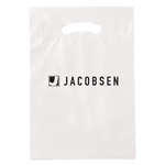 9" x 13" Fold Over Reinforced Die Cut Bag Clear