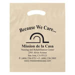 15" x 19" x 3" Fold Over Reinforced Bag Ivory