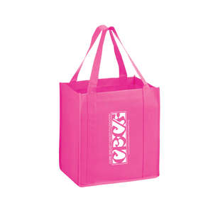 Bags - Awareness Pink Heavy Duty Non-Woven Grocery Tote Bag