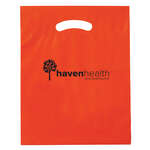 Fold-Over Reinforced Die Cut Bag Orange