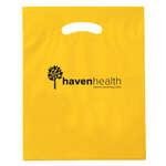 Fold-Over Reinforced Die Cut Bag Yellow (PMS-Yellow C)