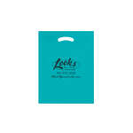Fold-Over Reinforced Die Cut Bag Teal