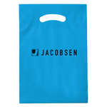 Fold Over Reinforced Die Cut Bag 9" x 13" Blue