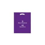 Fold Over Reinforced Die Cut Bag 9" x 13" Purple