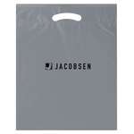 Fold Over Reinforced Die Cut Bag 9" x 13" Silver