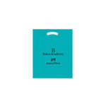 Fold Over Reinforced Die Cut Bag 9" x 13" Teal