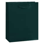 Green, Hunter Gloss Laminated Euro Tote Bag - 8 x 4 x 10 Green, Hunter