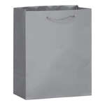 Matte Laminated Euro Tote Bag - 8 x 4 x 10 Platinum