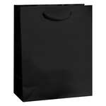Matte Laminated Euro Tote Bag - 8 x 4 x 10 Black