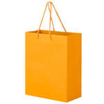 Matte Laminated Euro Tote Bag - 8 x 4 x 10 Orange, Mango
