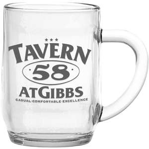 Classic C Handle Mugs - 10 oz. Glass Haworth Coffee Mug