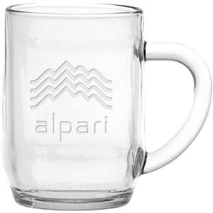 Classic C Handle Mugs - 10 oz. Etched Haworth Mug