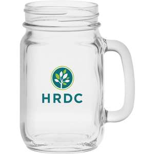 Pint and Beverage Glasses - 16 oz Handled Jar