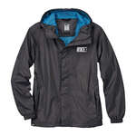 Rupert Men's Waterproof Breathable Rain Jacket Gray, Jet/Blue, Liberty