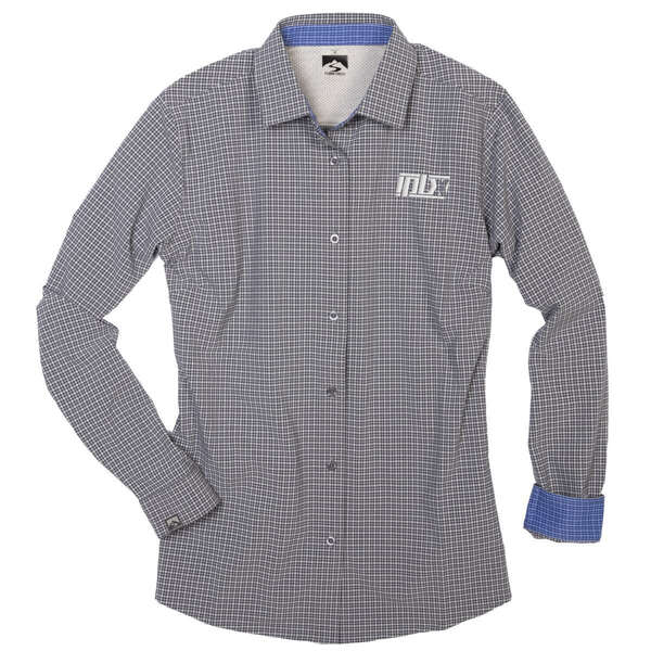 Custom Maria Women's 4-Way Stretch Eco-Woven Shirt | Deluxe.com