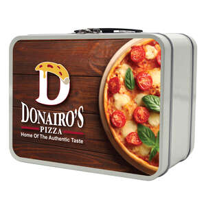 Custom Promotional Thin Retro Lunch Box