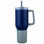 3-in-1 Stainless Steel 20 oz Tumbler and Can Cooler with handle Blue, Navy