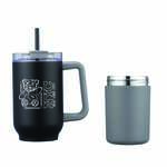 Custom 3-in-1 Stainless Steel 20 oz Tumbler and Can Cooler with handle