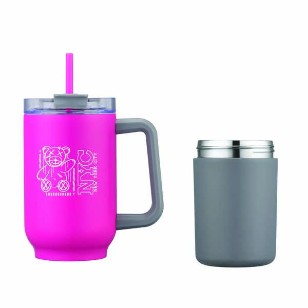 衛生日用品 R.E.G. O-K ALL STAINLESS 20 3-in-1 Stainless Steel 20 oz Tumbler and Can Cooler with handle